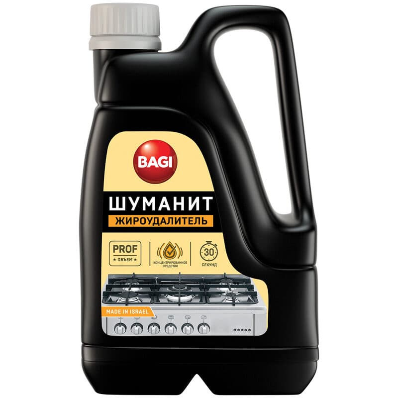 Шуманит "Bagi"/кафель, посуда, гриль, эффективно устраняет застарелые пятна/3л