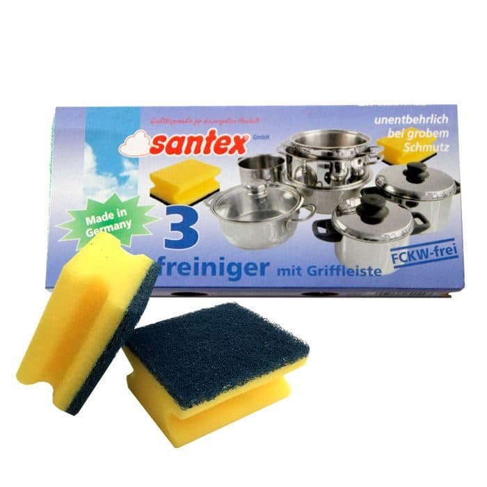 Губки "Santex", с абразивной поверхностью/3шт